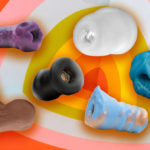 Collection of strokers on a pink, orange, yellow, and white background. | QueerDoc